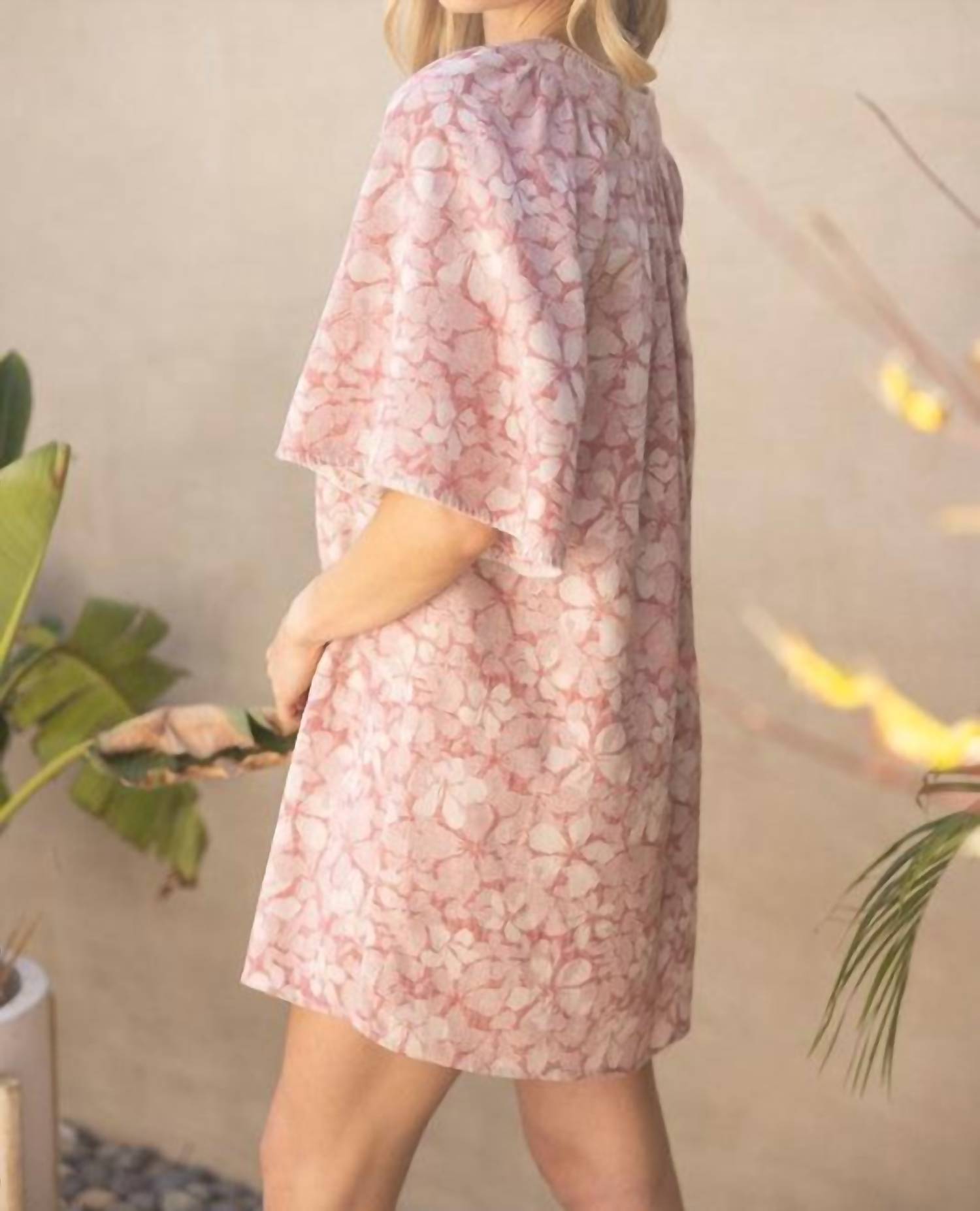 Voy - Stitch Detailed Short Sleeve Dress