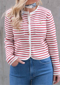 Suncoo - Gabriel Striped Cardigan