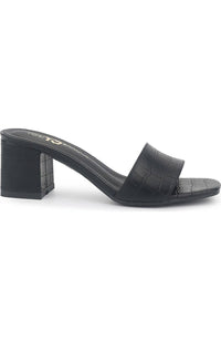 Yosi Samra - Women's Danielle Crocodile Heeled Slide