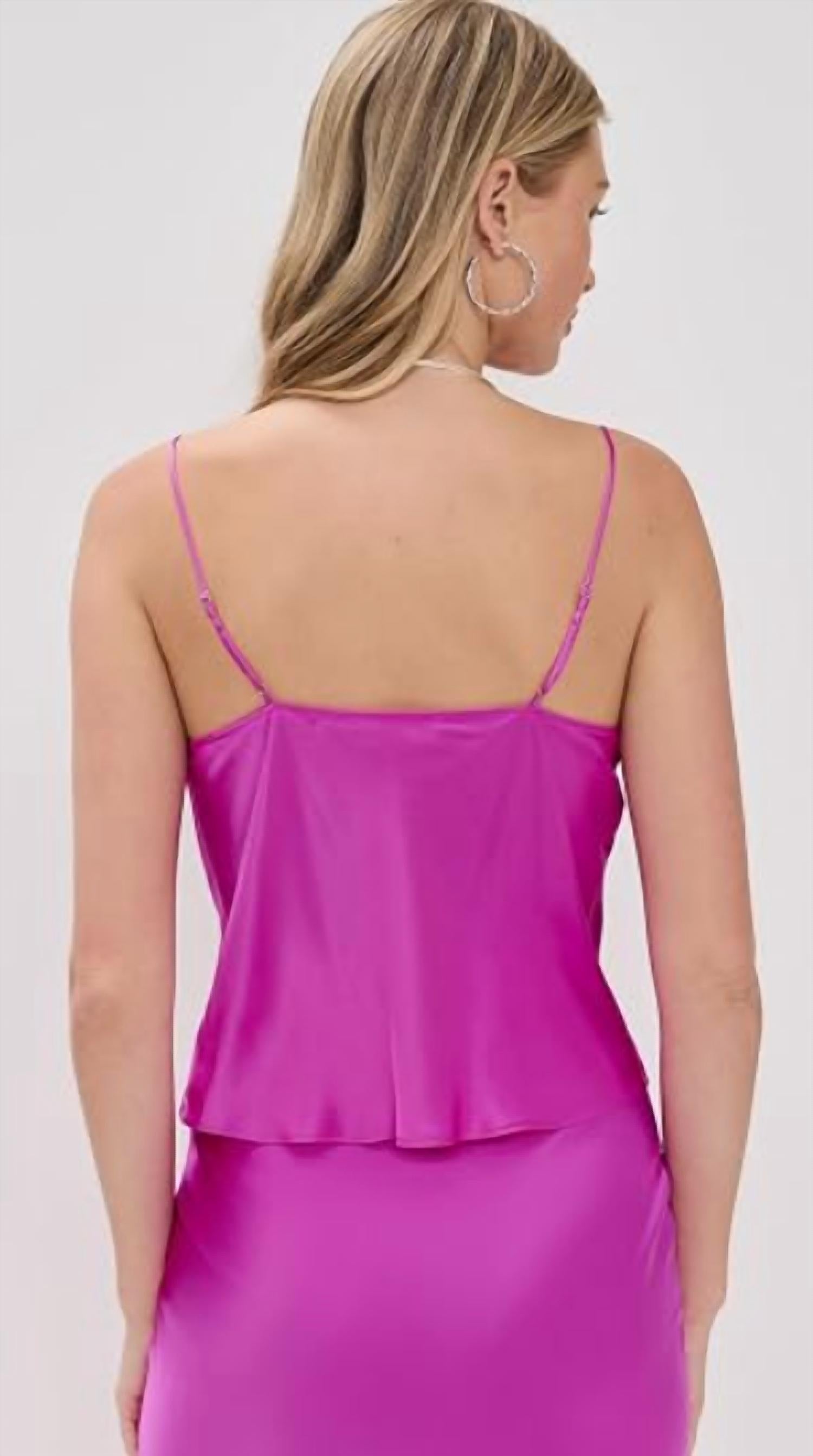 L'Agence - Calista Cowl Neck Cami Top