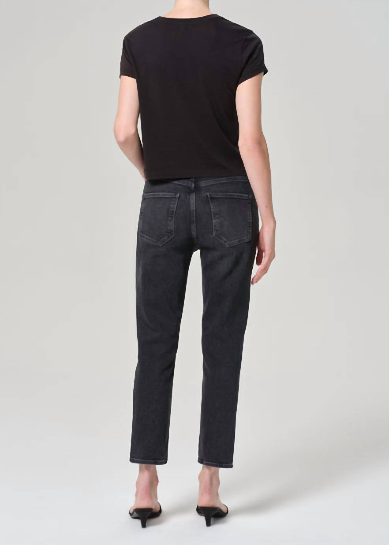 Agolde - Riley High Rise Straight Crop Jeans
