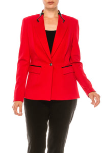 Peter Nygard - Long Sleeve Button Front Blazer