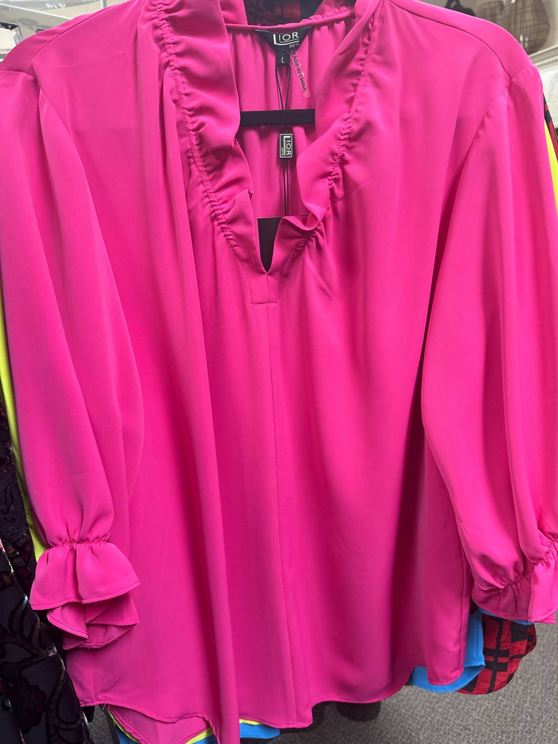 Lior - Harper Ruffle V-neck Top