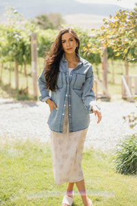 Mikarose - Button Down Denim Shirt
