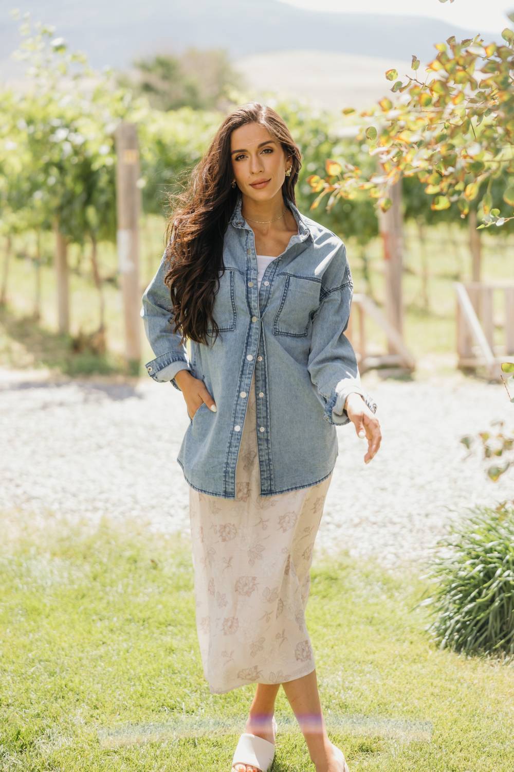 Mikarose - Button Down Denim Shirt