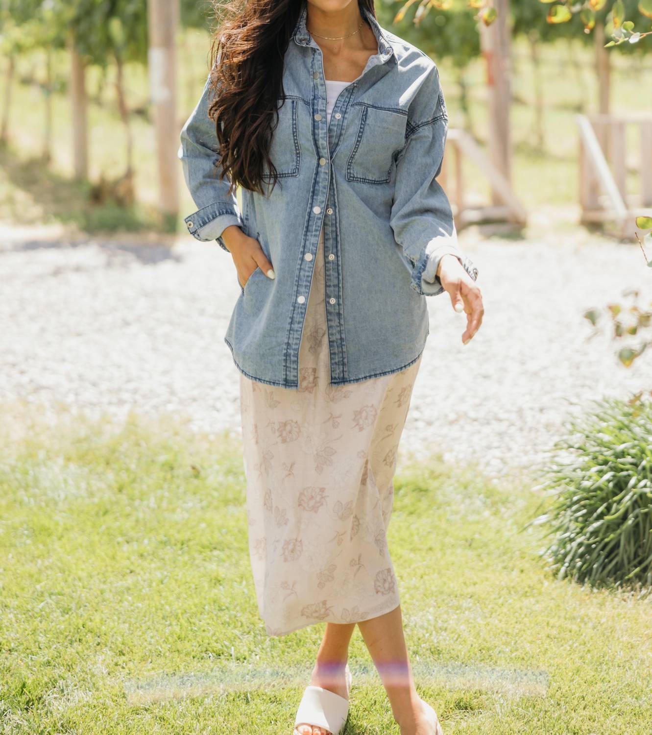Mikarose - Button Down Denim Shirt