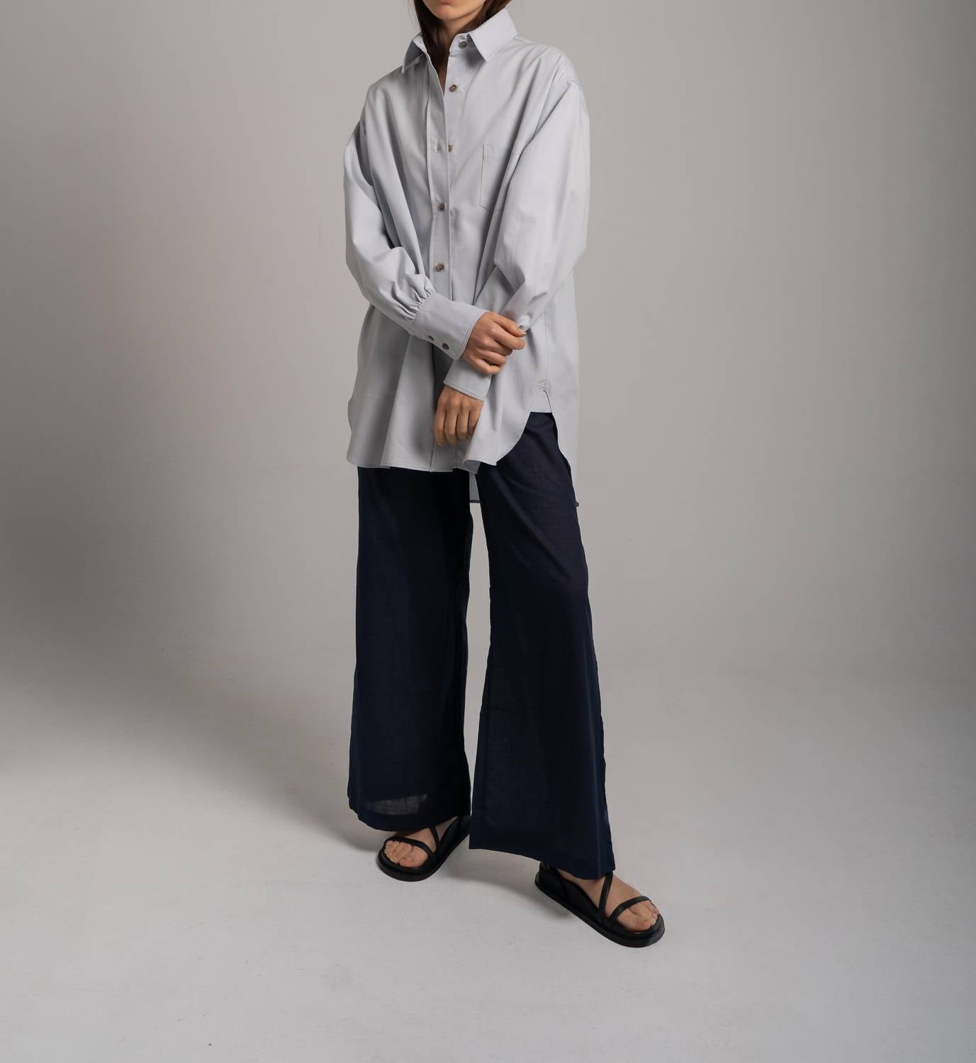 Sloan - Cotton Poplin Boyfriend Button-down Shirt