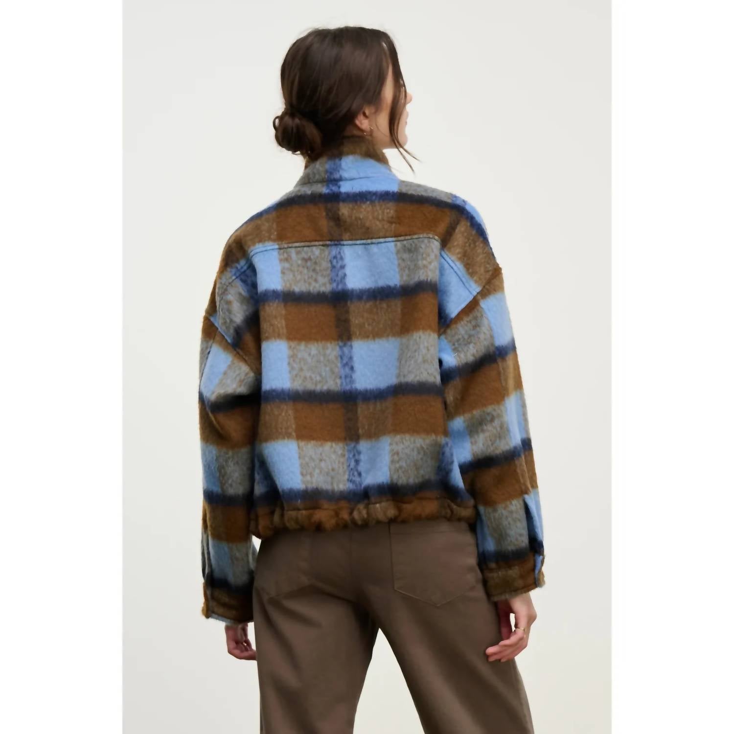 Velvet By Graham & Spencer - Aubrey Brushed Plaid Jacket