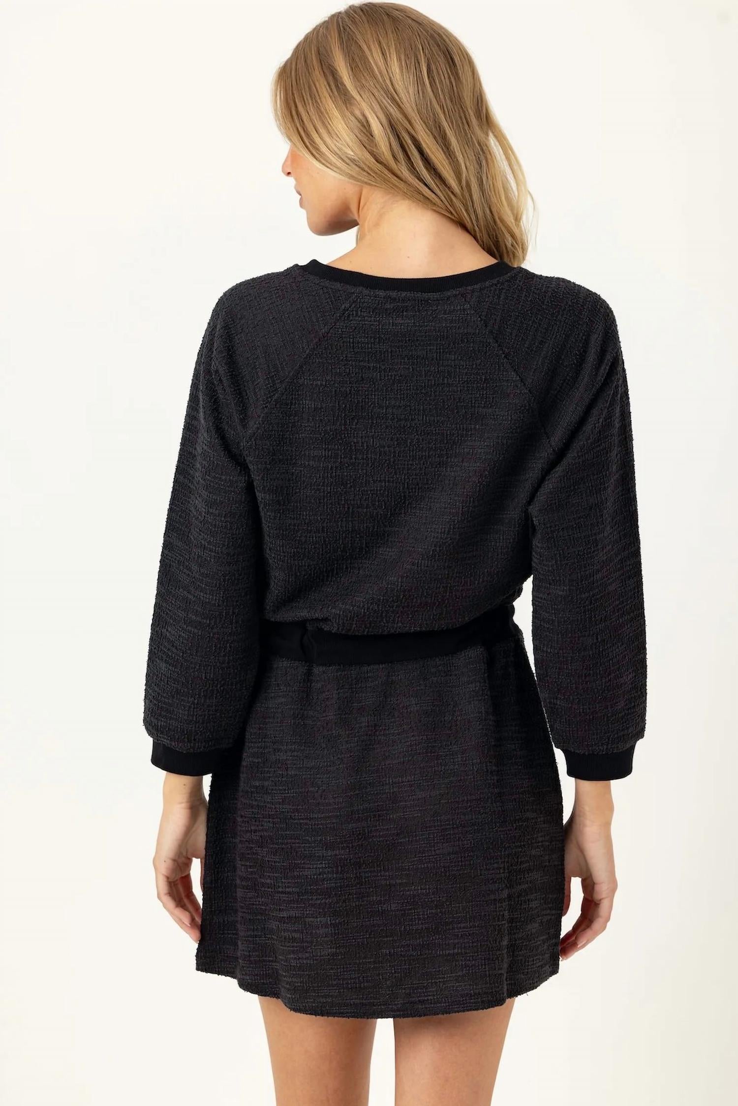 sundays Women's Atlas Dress in black - women's dress - detail view