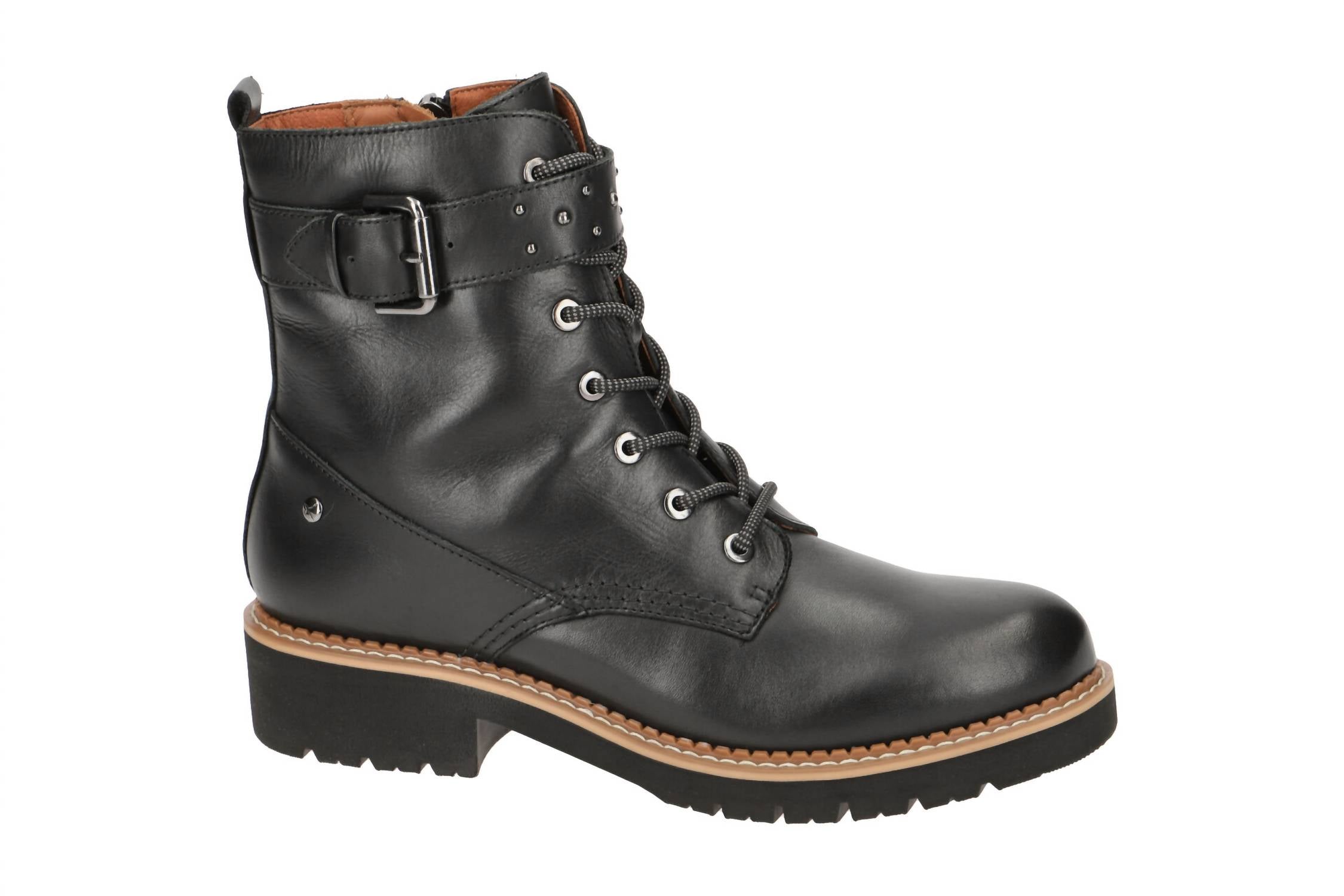PIKOLINOS Women's Vicar For Arcilla Ankle Boots in black - women's shoe - detail view