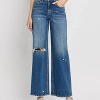 Flying Monkey - High Rise Wide Leg Jeans