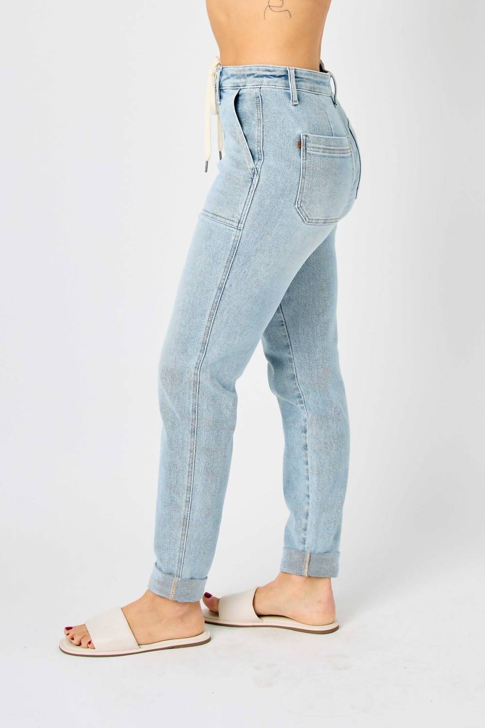 Judy Blue - High Waist Double-cuffed Jogger