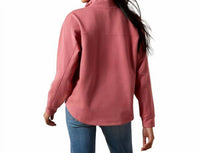 ARIAT Women's Hometown Sweatshirt in mauvewood - women's top - detail view