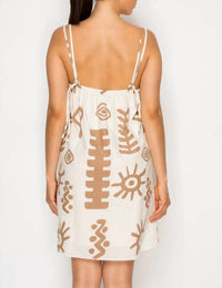 Meet Me In Santorini - Sunplay Mini Dress