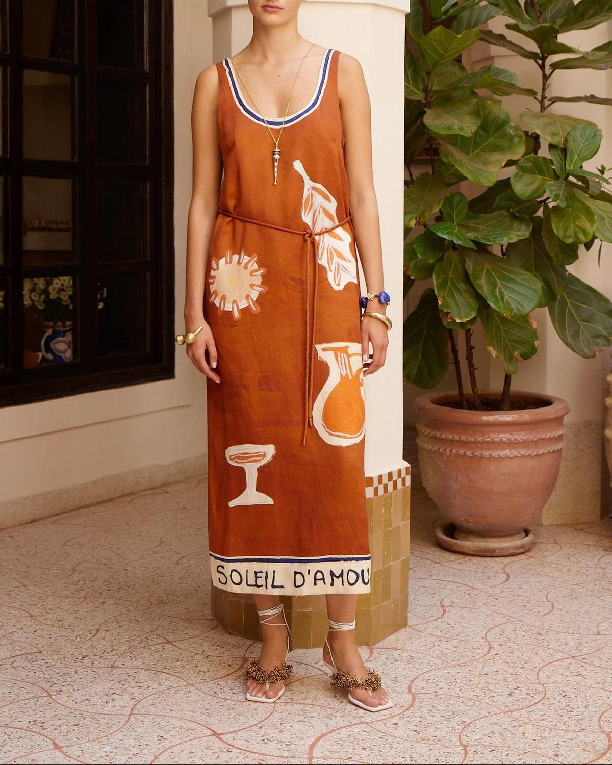 Alemais - Soleil D'amour Silk Midi Dress
