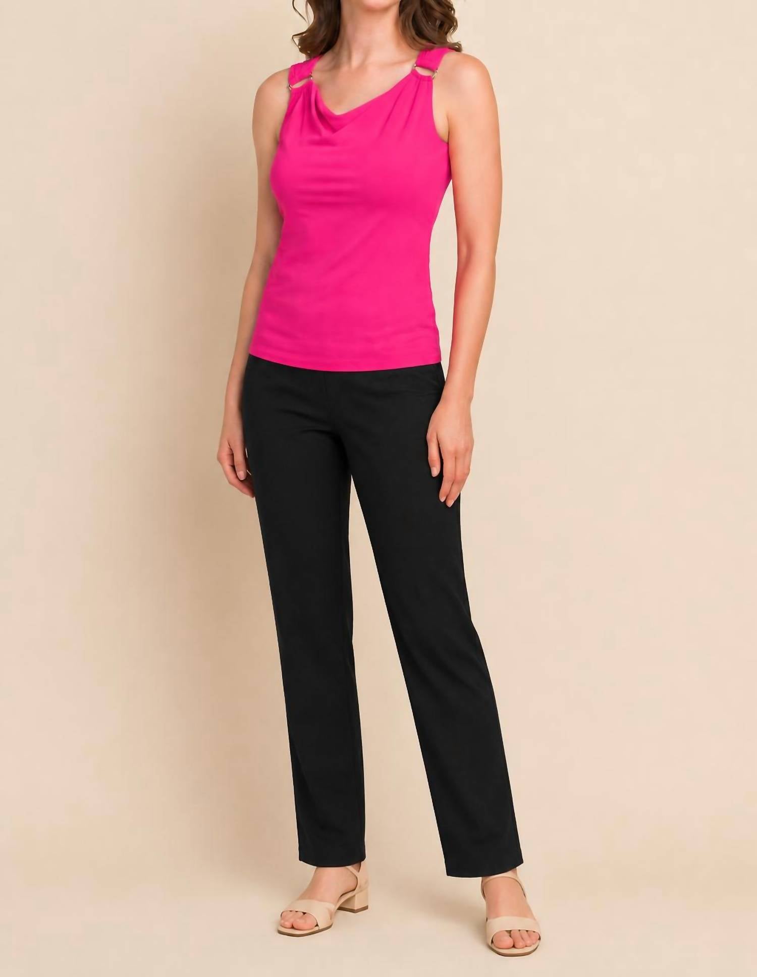 Joseph Ribkoff - RING ACCENT SLEEVELESS TOP