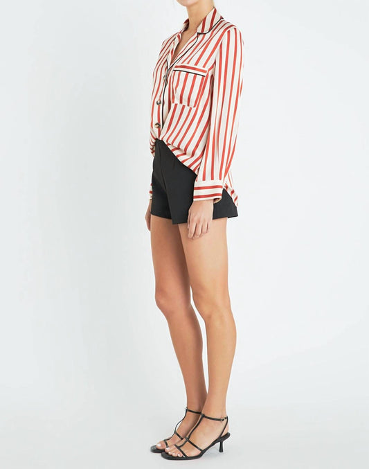 English Factory - Striped Satin Shirt