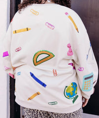 Queen Of Sparkles - Teach Scattered Icon Sweatshirt