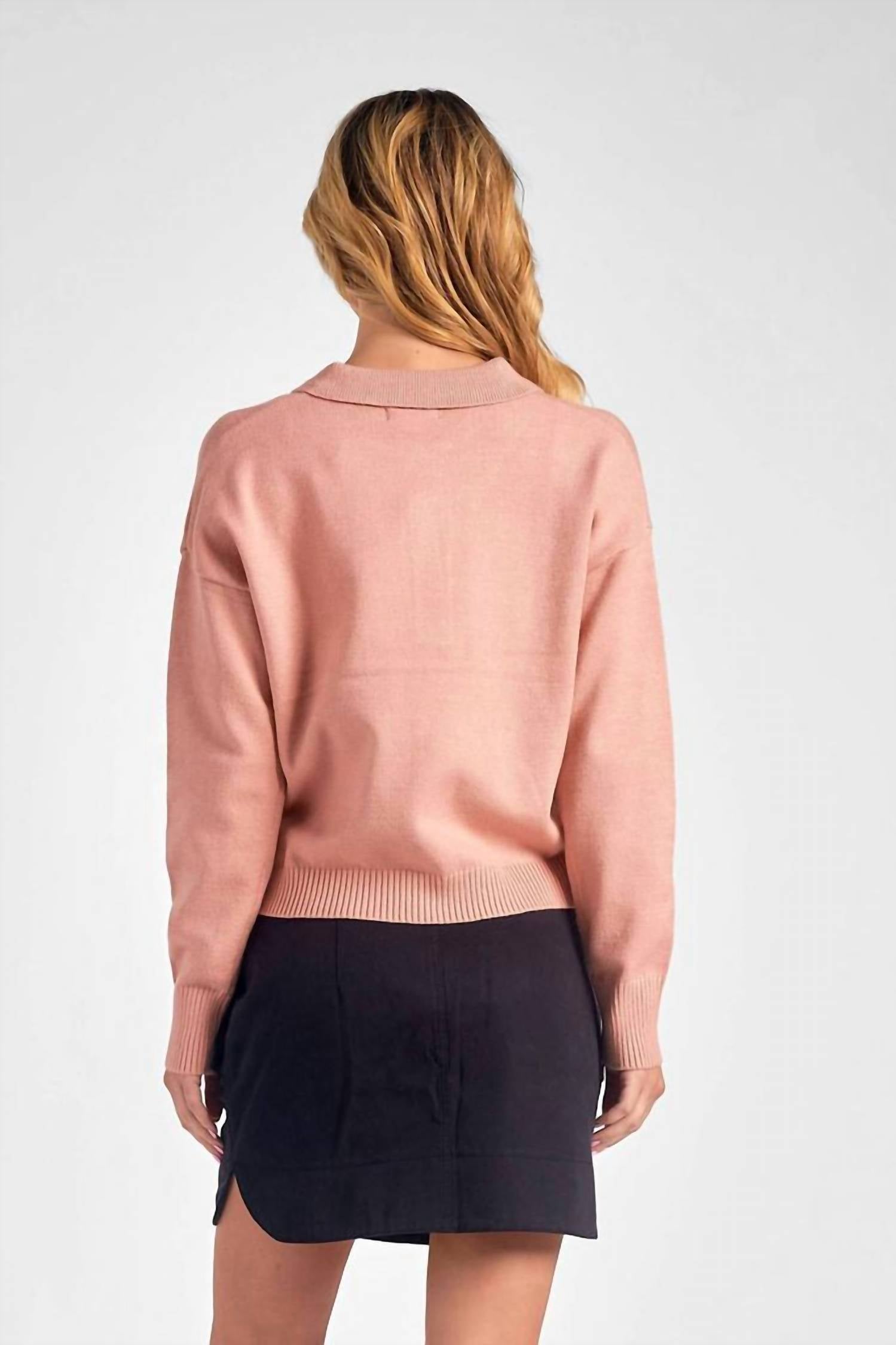 Elan - Collar V-neck Sweater