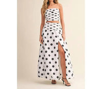 Klesis - Lottie Polka Dot Bubble Hem Skirt Set