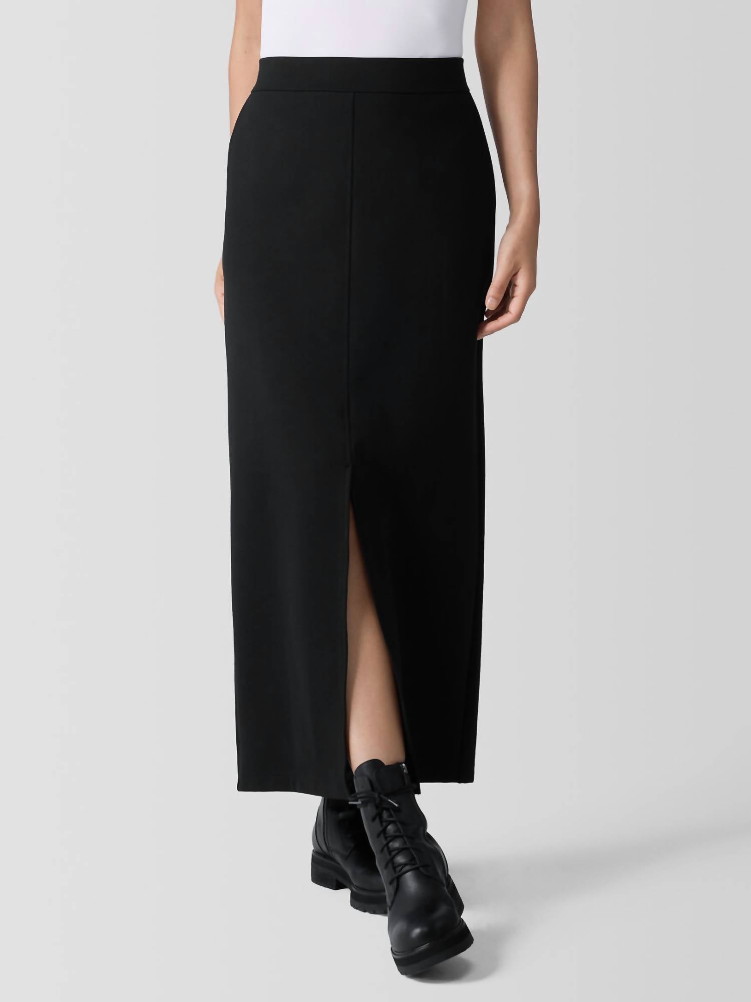 Eileen Fisher - Maxi Straight Skirt With Front Slit