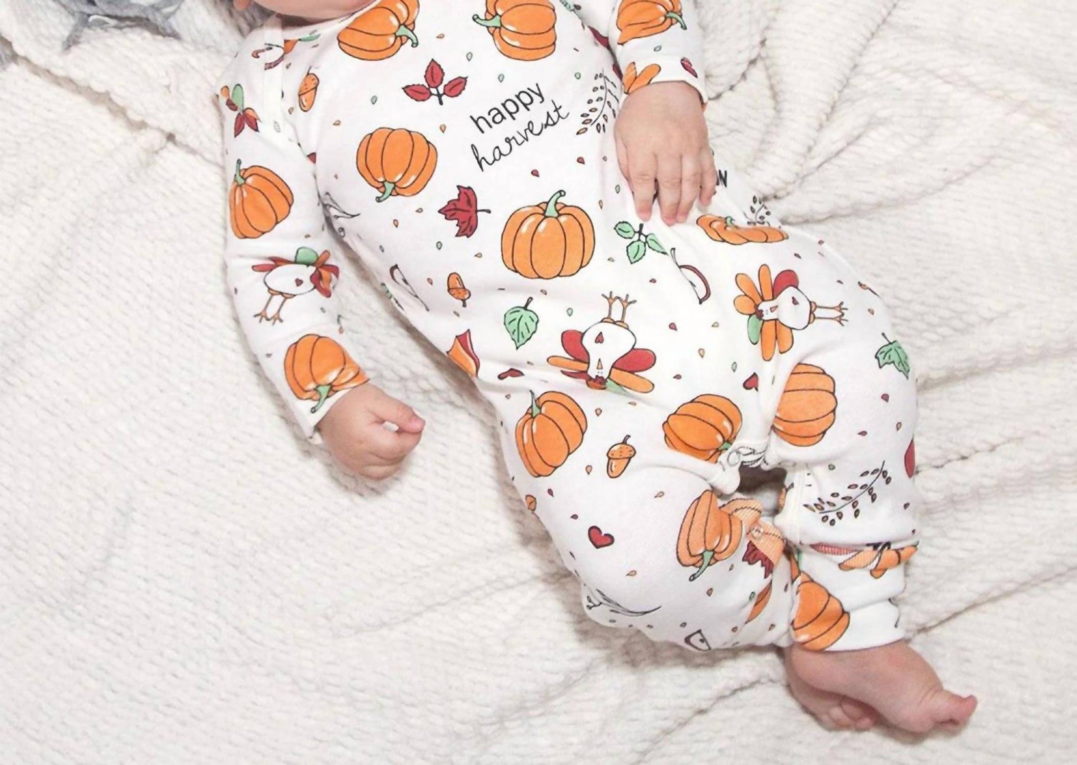 Tesa Babe - Baby Girl Or Boy Happy Harvest Long Sleeve Romper
