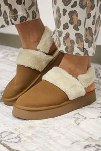 Mia - Women's Icier Fuzzy Strap Platform Slippers