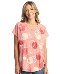 Jess & Jane - Magic Dots Mineral Washed Cotton Short Sleeve Top
