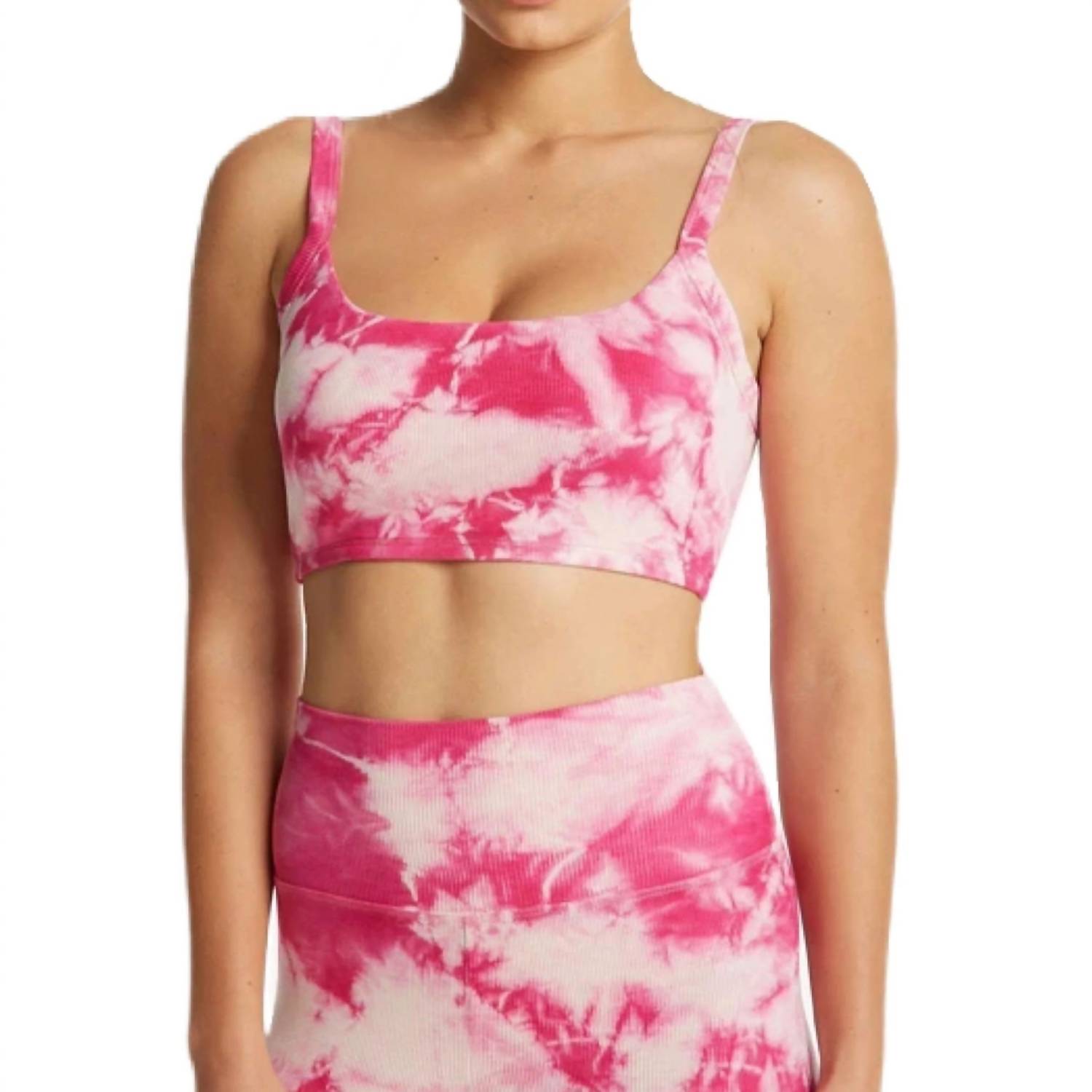 YEAR OF OURS Bralette Tie Dye Top in pink - women's intimate