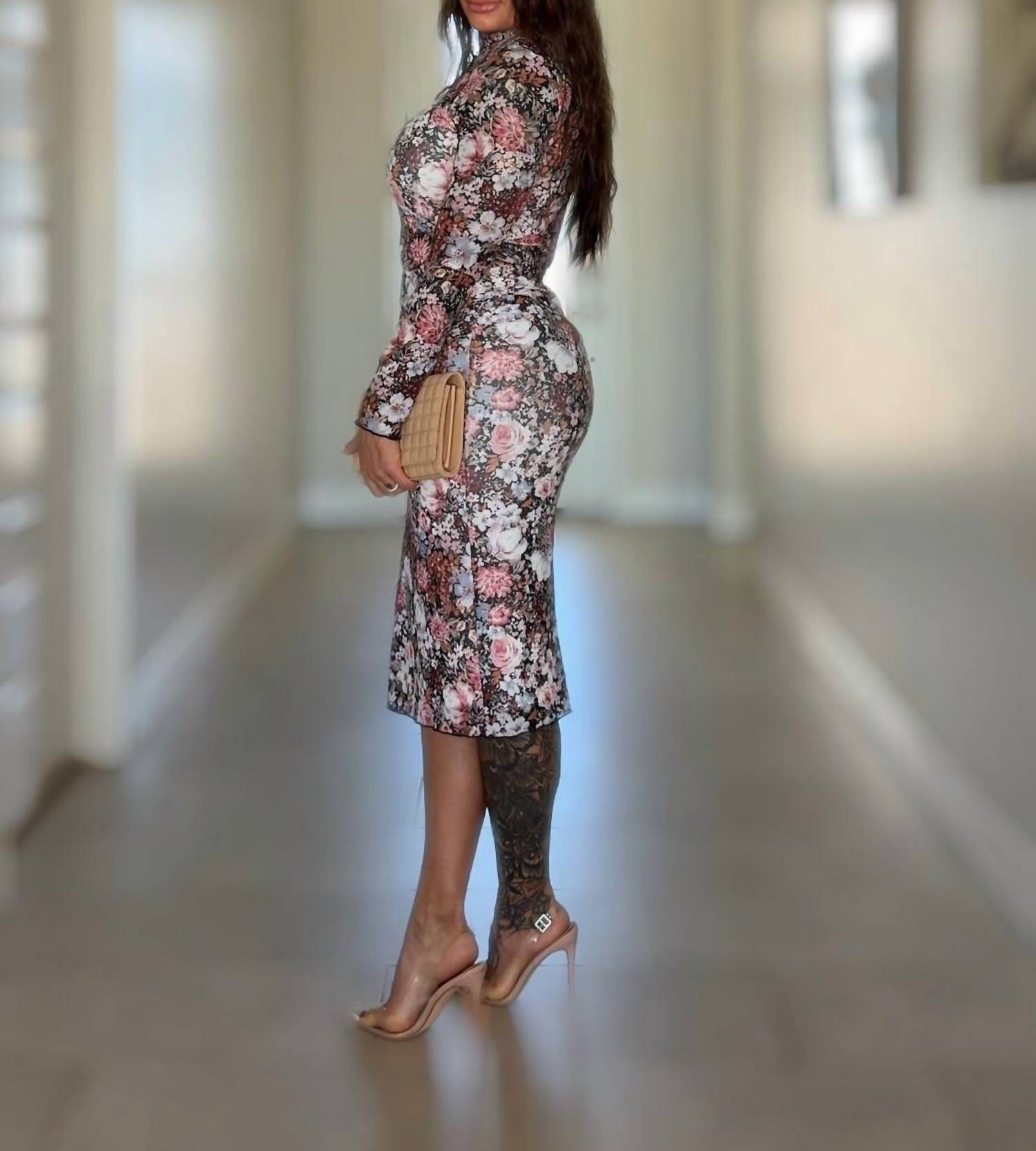 Fashionworks - Stephanie Floral All Over Midi Dress