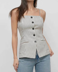 Greylin - SANDI BUTTON FRONT TOP