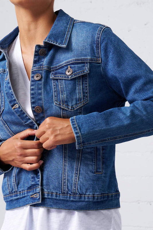 Franne Golde - Classic Stretch Denim Jacket