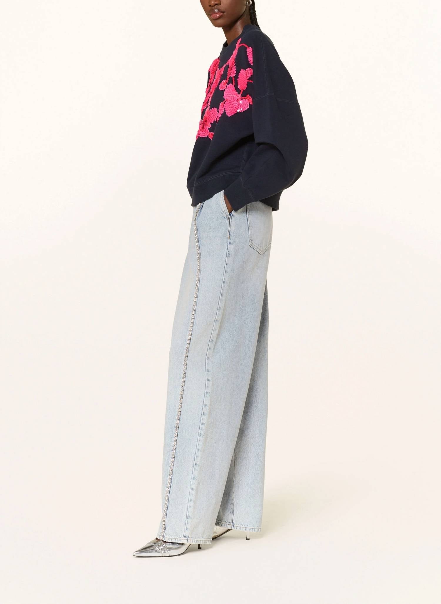 Essentiel Antwerp - Jawel Rhinestone Barrel Jeans