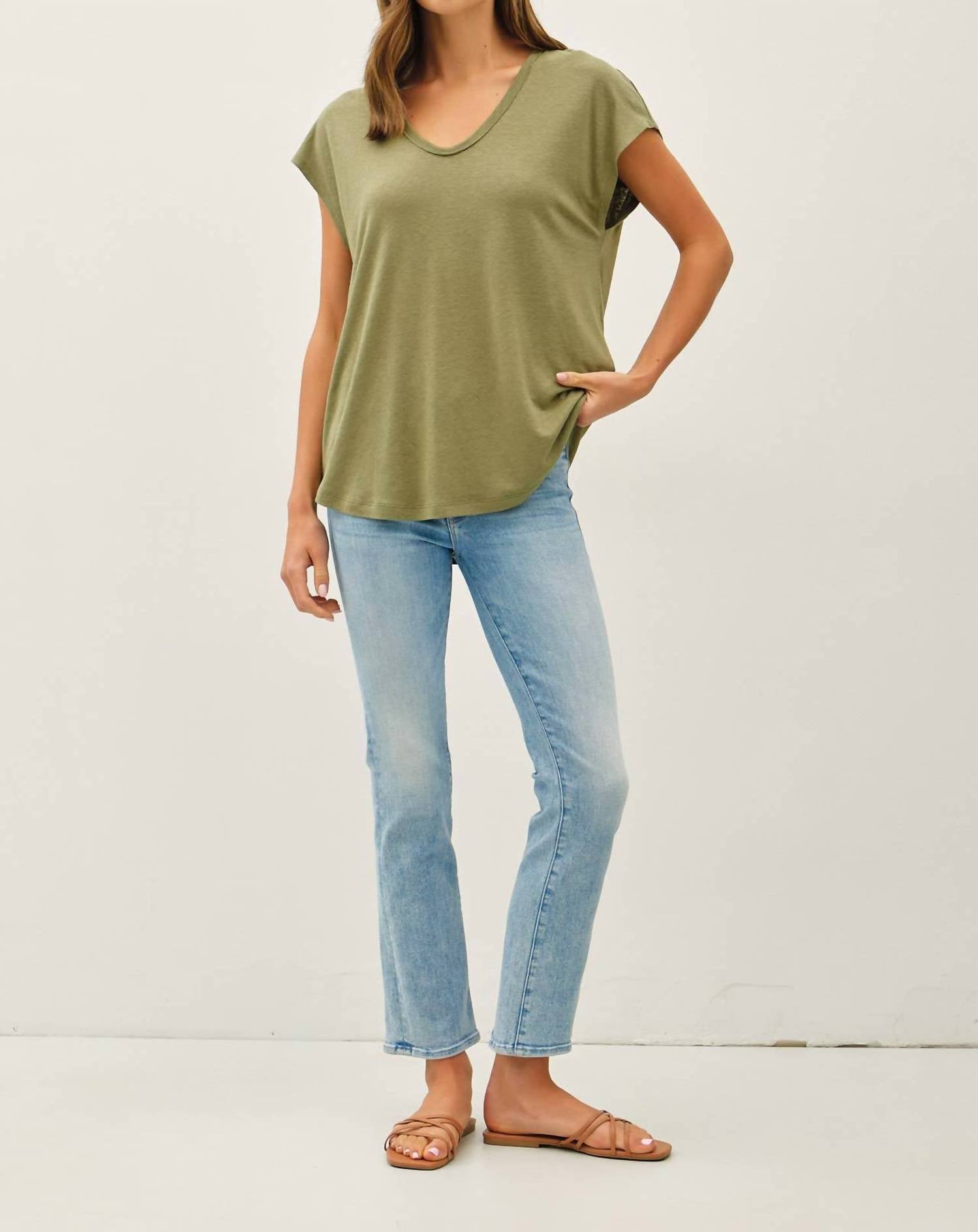 Be Cool - Jordan Raw Edge Linen Tee