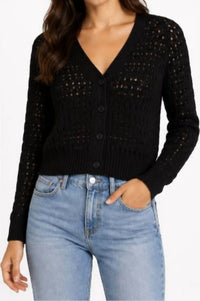 Autumn Cashmere - Cropped Boxy Broken Rib Cardigan