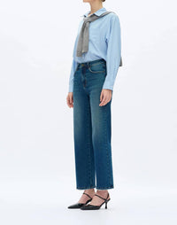 Bayeas - High Rise Straight Leg Jeans