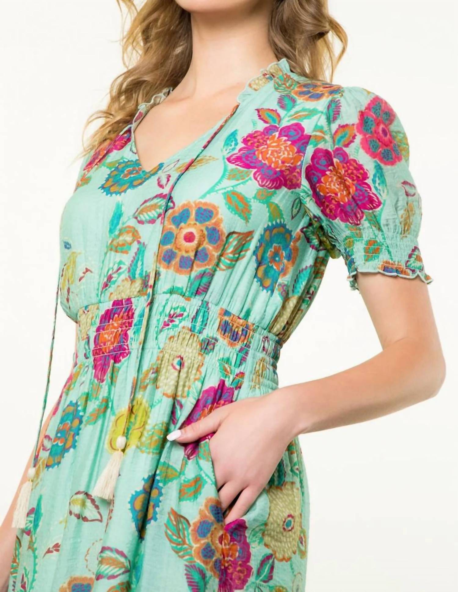 Thml - Floral Short Sleeve Dress