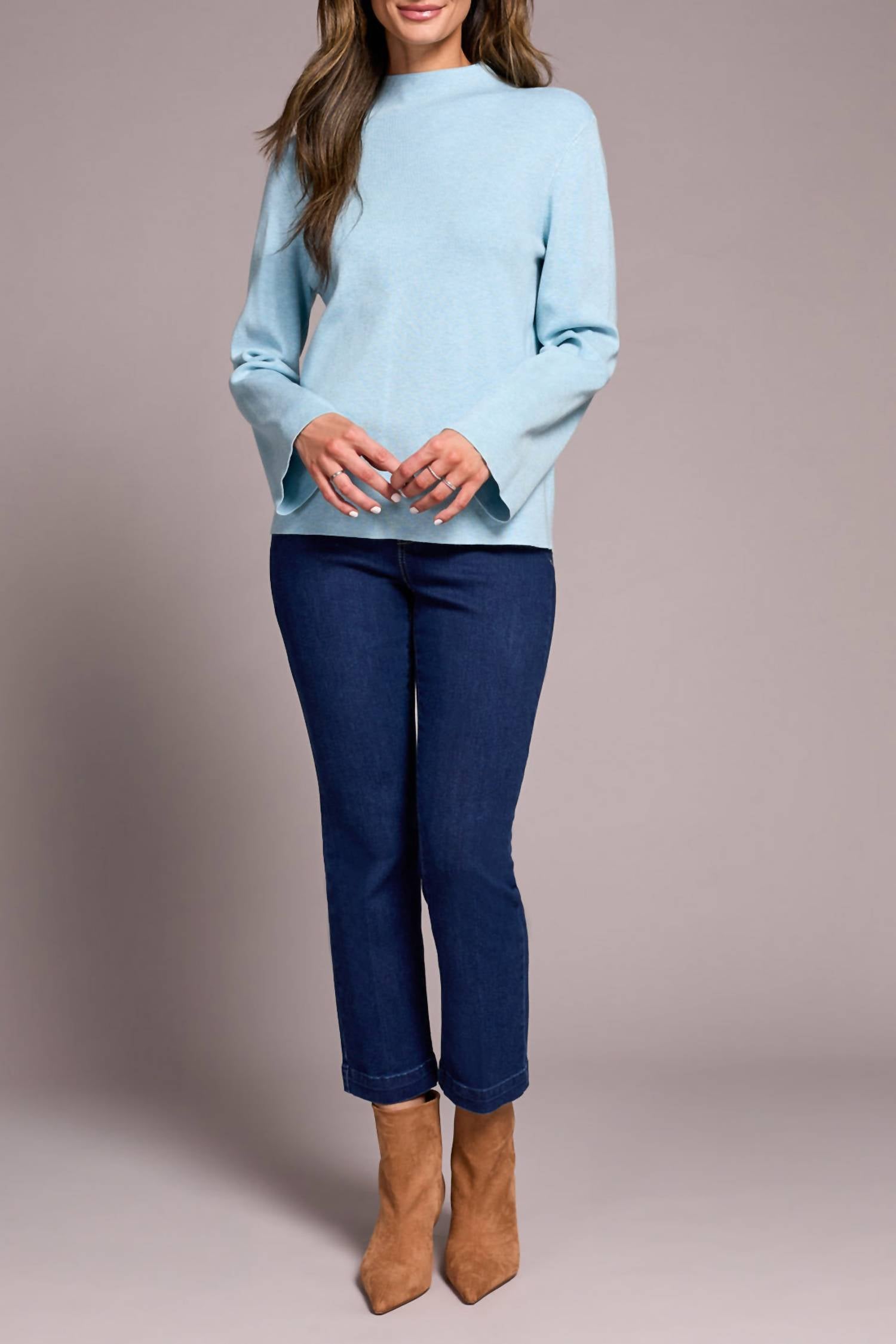 Tribal - Long Sleeve Funnel Neck Sweater