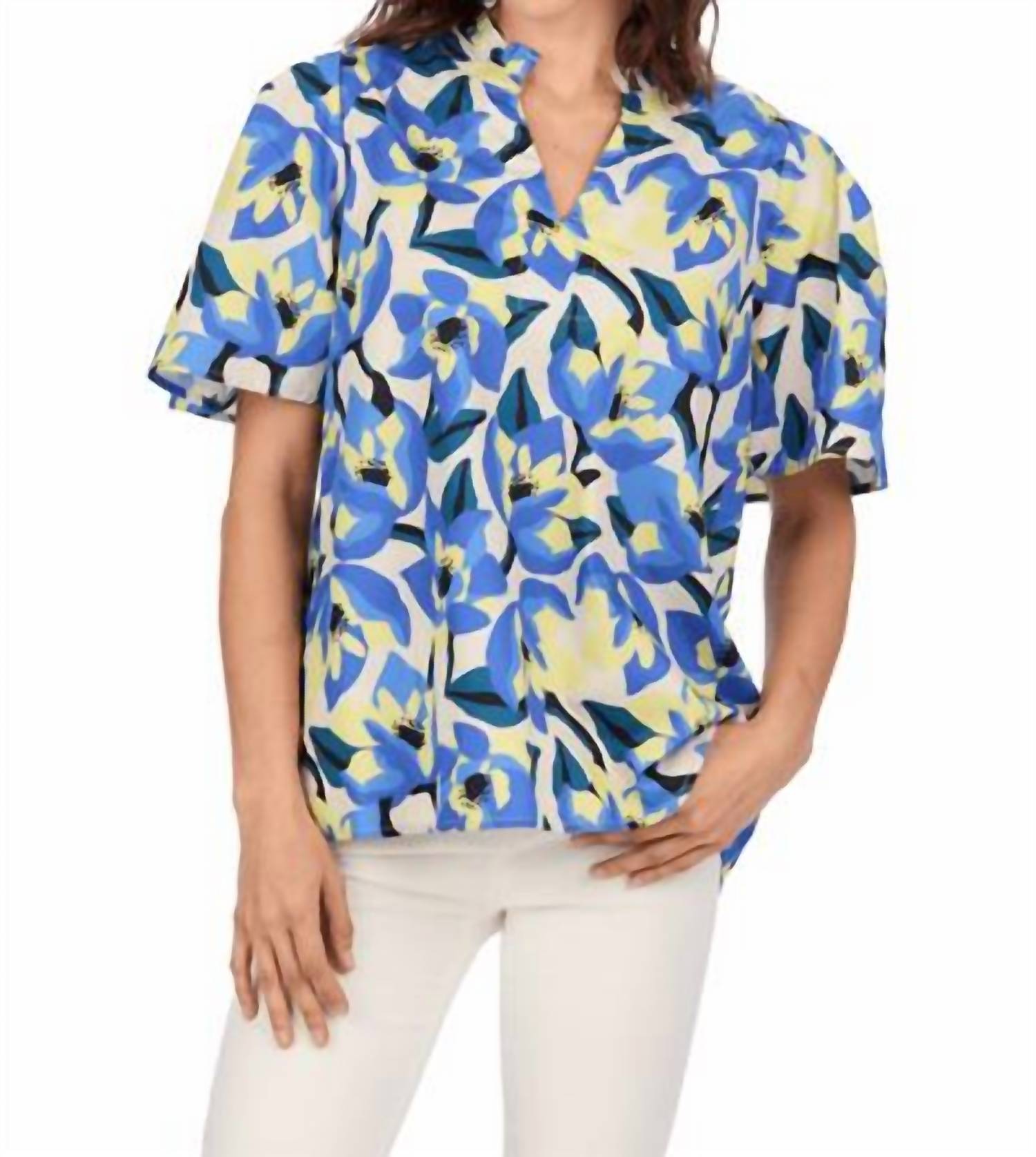 Mudpie - Chase Flounce Sleeve Top
