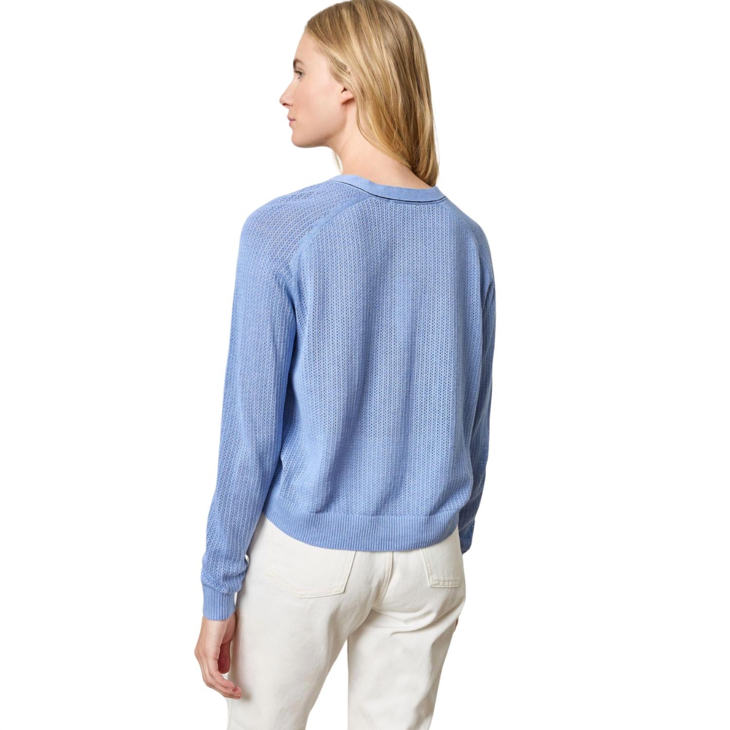 Lilla P - Saddle Sleeve V-Neck Cardigan