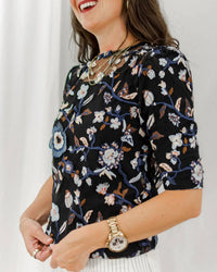 Florez - Floral Overlay Top