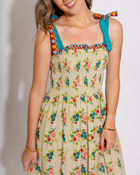 Thml - Women's Blossom Breeze Smocked Midi Dress