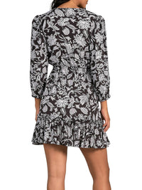 Elan - Floral Cut Out Mini Dress