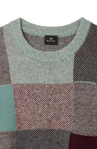 Paul Smith - Men's Patchwork Cotton & Wool-blend Sweater