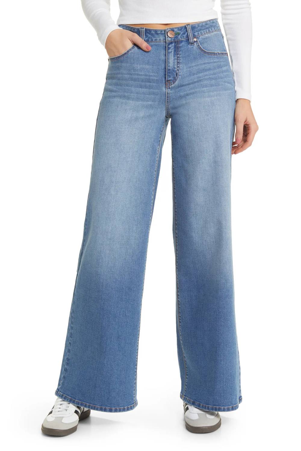 1822 Denim - High Rise Wide Leg Jeans