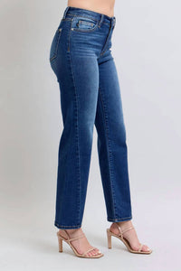Judy Blue - Mid Rise Side Seam Detail Straight Jeans