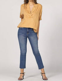 Dear John Denim - Belle Short Sleeve Pop Over Top