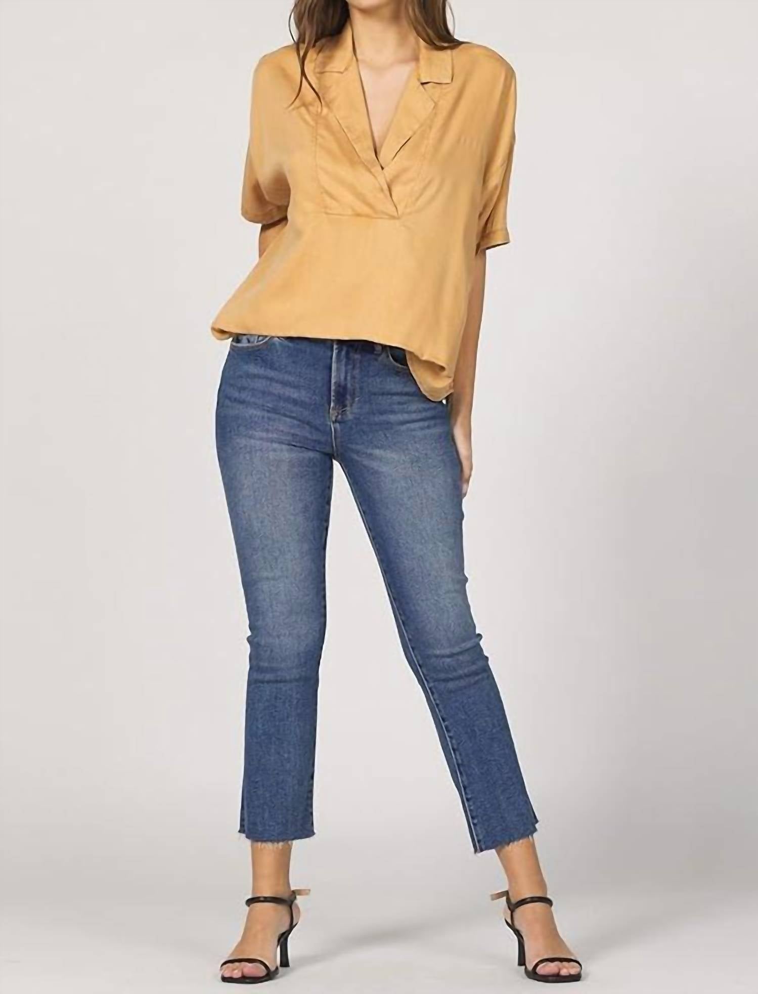 Dear John Denim - Belle Short Sleeve Pop Over Top
