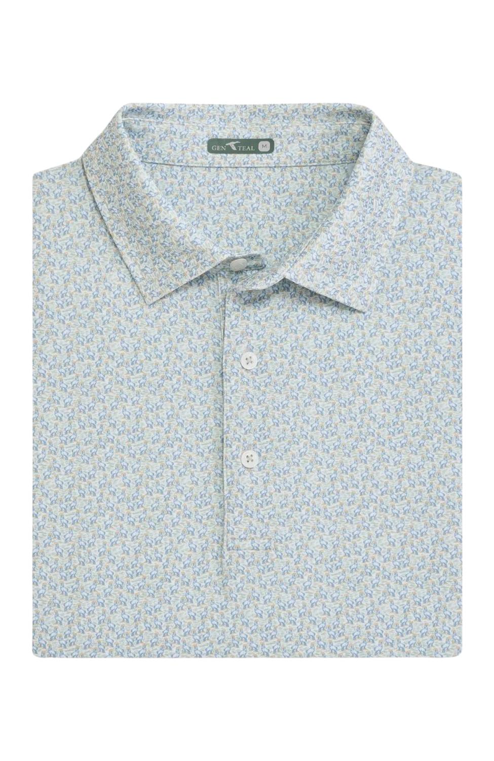 Genteal - Highland Herd Printed Performance Polo