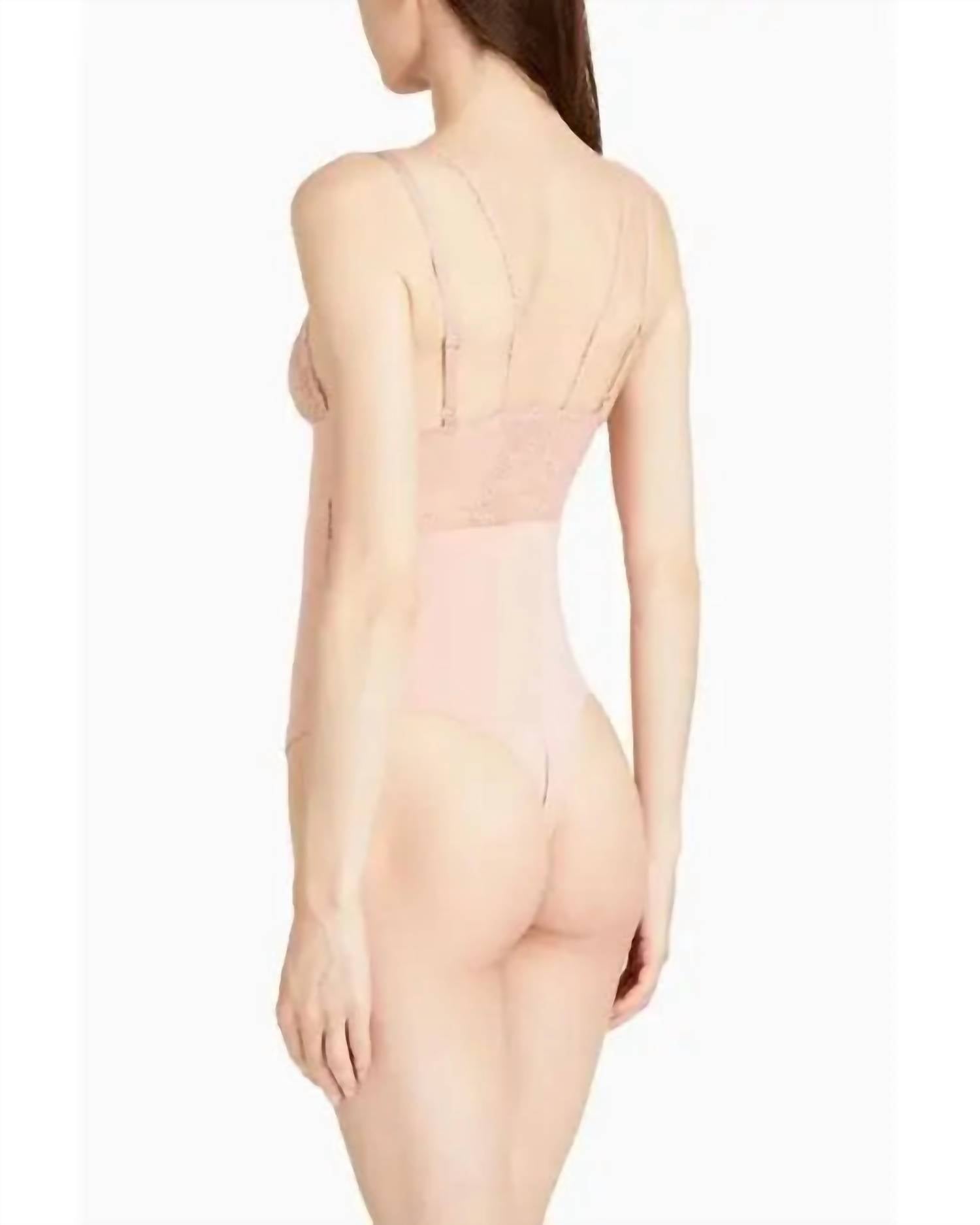 Stella Mccartney - Jersey Lace High Leg Thong BodySuit
